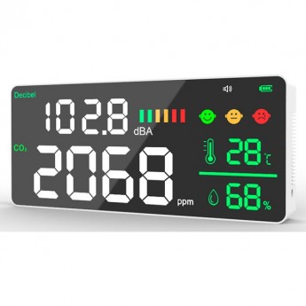 Монитор качества воздуха LEVENHUK WEZZER AIR PRO CN20, с шумомером Монитор качества воздуха LEVENHUK WEZZER AIR PRO CN20, с шумомером